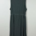 Aerie Cutout Ribbed Dress Knot Tie Green Women’s Size Medium Mini Lightweight Photo 6