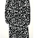 Ted Baker Black White Wilmy Longline Neck Bow Button Up Midi Dress Size 2 Photo 2
