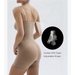 SHAPERX Strapless Shortie Bodysuit Shapewear, Tummy Control, Removable Straps, L Size L Photo 1