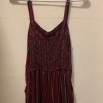 Hollister Burgandy Striped Jumpsuit Photo 2