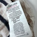 Muji sweater size Extra Small linen cream blue stripe Tan Photo 8