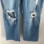 Hollister Curvy High Rise Dad Jean Distressed Jeans Denim 3S W26 L29 Photo 6