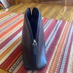 Coach  Black Leather Toiletry Bag with Dome Shape Photo 2