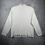 Dress Barn  Cardigan Shell Twin Set Ivory L Diamond Sequin Sparkle Luxe Knit Bling Photo 2