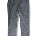 Chico's Juliet ankle painted herringbone high rise flat front pull on pants Photo 4
