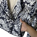 Boden Amelie Broderie Biker Jacket Women's Size 4 Blue Photo 10