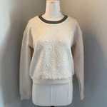 Lucca Couture BNWT  Geometric Crop Off White Sweater Photo 0