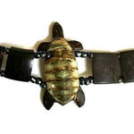coconut shell turtle bracelet Brown Photo 0
