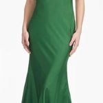 Sachin + Babi NWOT  Aubrey One-Shoulder Crystal Bow Gown green emerald sz 10 Photo 0