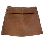 Garage •  low rise corduroy belted mini skirt brown xsmall Photo 4