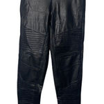 7 For All Mankind  SZ XS black leather leggings Photo 0