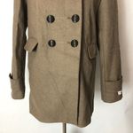 Calvin Klein  Coat Women Size 6 Brown Wool Blend Double‎ Breasted Peacoat Photo 6