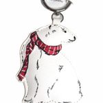 Vera Bradley Bag Charm Beary Merry White Red Photo 4
