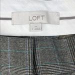 Loft  Deep brown dress pants with green and teal plaid
Size: 2 Photo 1