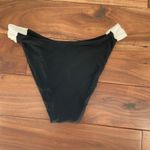 Lulus Oceanfront Energy Black Color Block Cheeky Bikini Bottoms Size L Photo 4
