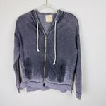 Chaser Blue Dye Sz XS Hoodie Oversized Full Zip Jacket Lightweight Grunge Comfy Photo 10