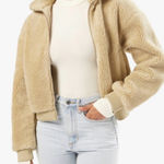 We Wore What  khaki Teddy Jacket Photo 0