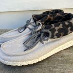 Hey Dude  Britt Black Cheetah Gray Shoes Women's 8 Photo 2