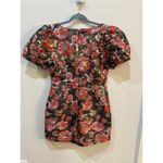 Adelyn Rae  Claris Mini Dress Pink Black Floral Puff‎ Sleeve Party Size Medium Photo 4