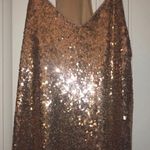 She & Sky Rose Gold Sequin Dress Photo 0