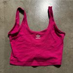 Adidas  Originals essentials crop top with logo in pink magenta Photo 8