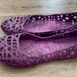 Mox Purple Grape Basket Weave Jelly Ballet Flats Size 5 Photo 5
