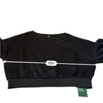 Halara NWT Sweatshirt Women’s Size XL Black Bishop Sleeve Drop Shoulder Relaxed Photo 6