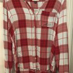 Universal Thread Red and White flannel shirt Multiple Size M Photo 0