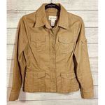 Jones New York Jacket Womens Small Brown Stretch Pockets Cotton Blend … Photo 1