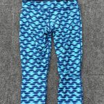 Nike  Relay Dri-fit Tight Capri Run Fast Live Fearless Size M Blue Workout Active Photo 5