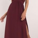 Tobi Wine Lace Formal Dress Photo 0