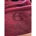 Lululemon In The Flow Crop II Leggings Women's Size 6 Wine Berry Bordeaux Drama Red Photo 3