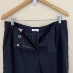 Gunex Women's Flare Leg Navy Blue Trousers Dress Pants Made in Italy Size 10 US Photo 2