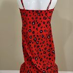 Ava Red Leopard Midi Slip Dress Photo 1