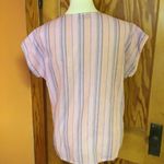 Vintage 80s caribou striped gauze top Size L Photo 7