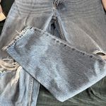 ZARA  Distressed Mom High waisted Blue Jeans size 6 Photo 2