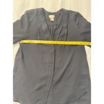 H&M Black Sheer Blouse Women's Size 2 Old Money Work Career Clean Girl Photo 4