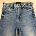 The Kooples  Lizy Jeans Black Leather Belt Loops High Rise BLU01 Wash Size 28 Photo 3