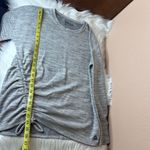 Reebok  Women's Grey/ Black Side Cinch Crewneck Sweatshirt Size Medium Photo 8