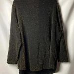 AVENUE WO SIZE 22/24 TUNIC TOP BLACK GOLD METALLIC NYLON SPANDEX BLEND CLEAN Photo 7