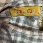 Unbranded Plaid Long Sleeve Dress Size 42 Made In Turkey. Gray Photo 11