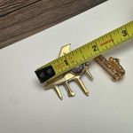 Piano & Saxophone Musical Instruments Lot Of 2 Brooch Pin Rhinestone / Gold Tone Photo 3