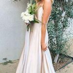 Show Me Your Mumu Faith Maxi Dress Champagne Luxe Satin M NWT Photo 0