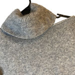 Paige Gray Wool Blend Drop Shoulder Turtle Neck Sweater Women Sz XS Photo 2
