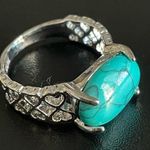 Sterling Silver Turquoise stone S925 ring size 7 Photo 2