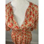 Joie  Renae Red Floral Short Sleeve Top - Size Small Photo 5