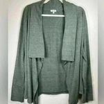 Splendid Open Front Cardigan Cotton Blend Soft Heather Green Womens Size Medium Photo 0