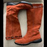 Tod’s Suede Burnt Orange Boots Size 10 Photo 3