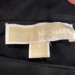 Michael Kors MICHAEL Black Ponte Cropped Ankle Pants Lace Up Hem Gold Grommets 8 Photo 5