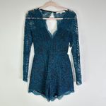 Lovers + Friends NEW  Eve Romper in Teal Size Small Photo 3